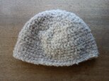 alpaca knit -ivory-の画像