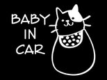baby in car ベイビーインカー　カッティングステッカーの画像