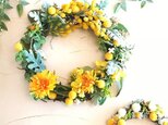 春うらら ミモザ・タンポポ・菜の花 春リースの画像