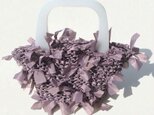 [cyane]basket bag / lavender × handle:whiteの画像