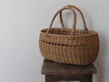 透かし入り素編みかご
