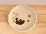ウンがつく鹿コーヒー豆皿