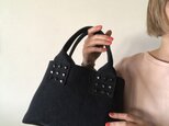 canvas tote bag mini (black)の画像