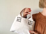canvas tote bag mini (white)の画像
