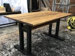 hotaru ソファーテーブル　カフェテーブル　男前家具　棚付き　食卓　店舗　天然木　無垢材　オーダー可の画像