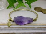 アメシスト＊ブラスバングル　