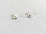 ノンホールピアス No.872クリスタル×パールの画像