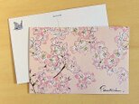 ポストカード　桜の画像