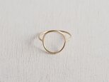 【再販】- K10 - Gold Circle Ringの画像