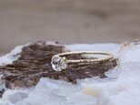 Herkimer Diamond Ring ハーキマーダイヤモンドの縄目リング　K10YG　＃9号または#11号の画像