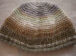wool linen cap-natural-の画像
