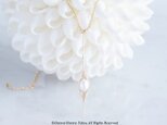 【Tsubomi】14KGF Necklace-White Pearl-の画像