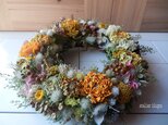 atelier blugra八ヶ岳〜ジニアと小花のガーデンWreath03