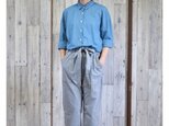 ¥2000-OFF bansyuori cotton/linen wide shirt コットン/リネン　ワイドシャツの画像