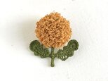 flower brooch A - からし