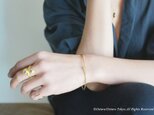 【Gold Vermeil/Gemstone】Crystal Quartz Stucking Bangleの画像