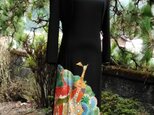 着物リメイク　留袖アンサンブルドレス　孔雀の画像