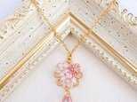 ⟪全3種⟫ 桜の花かごネックレス （ つまみ細工＊受注制作 ）