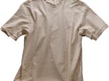 Tシャツ レディース 半袖 オーガニックコットン 吊天竺 生成（きなり）色の画像