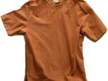 Tシャツ レディース 半袖 オーガニックコットン 草木染め 吊天竺 柘榴 茜 オレンジの画像
