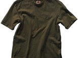 Tシャツ レディース 半袖 オーガニックコットン 草木染め 吊天竺 楊梅 カーキグリーンの画像