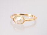 Natural Diamond Ring / Oval Shaped WHの画像