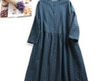 f8031516　着回したい　ゆったりの　綿麻　ワンピース　ポケット付き　長袖