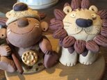 【五月飾り・端午の節句】ライオンキング　陶器　ライオン　王子の画像