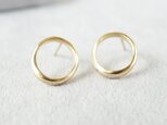 K18 Moon Halo Earrings/Smallの画像