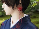 飾り結びかたっぽイヤーカフ「ひとあしこつり・浮」【軽量和風アクセ】