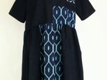 藍木綿ワンピース