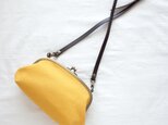 がまぐちポシェット【帆布*黄色】の画像