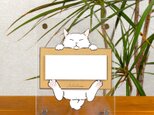 ネコごと（猫の一言メッセージボード）薄茶の画像