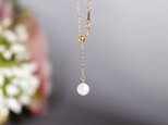 最高品質花珠AKOYA真珠のY字ネックレス　サイズ調整可能　6月誕生石の画像