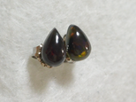 （1点もの）ブラックオパールのスタッドピアス5（チタンポスト）