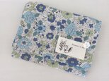 再販*移動ポケット*YUWA花柄*ブルー*ポケットティッシュケース*004