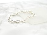 Simple silver chain Braceletの画像