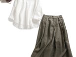　お得な2点セット　リネンブラウス＋リネンスカート8051720 8051718