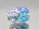 紫陽花のとんぼ玉（ガラス玉）の画像