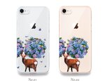 鹿紫陽花(アジサイ) iPhone15〜各種 スマホケースの画像