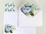 額紫陽花の和紙レターセットの画像