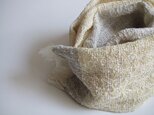 「Yさまご依頼品」手織りコットンマフラー