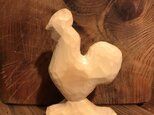 木彫り「雄鶏」の画像