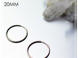 送料無料 -20ｍｍ 14kgf Hoop Earrings - 14k ゴールドフィルド フープピアスの画像