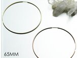 送料無料 - 65ｍｍ 14kgf Hoop Earrings - 14k ゴールドフィルド フープピアスの画像