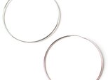 送料無料-50ｍｍ Sterling Silver Hoop Earrings- スターリング シルバー 925 フープピアスの画像