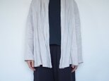 受注製作　ショールカーディガン　リネン／ナチュラル
