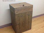 ゴミ箱 45L対応 ハンドメイド アンティーク風ダストボックス UN/UN