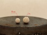 【Dots】１粒 編玉のピアス  ［両耳ペア］[ 直径5mm ] [Ball_φ5]の画像