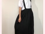 サスペンダースカート(黒)の画像